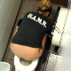 A guy video-records women peeing in a public restroom at a truck stop in several scenes. The view is from above the stall wall. Quite a risky endeavor!